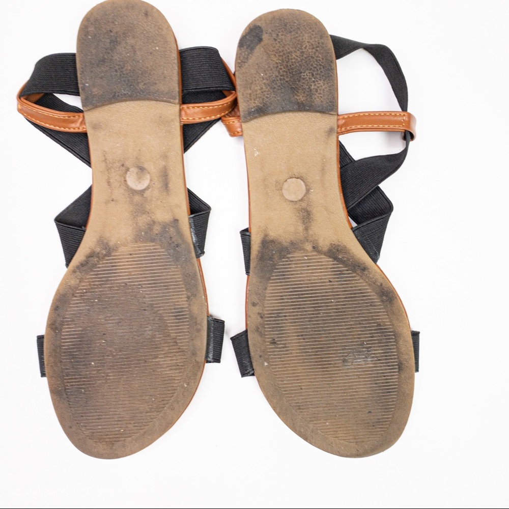 SandalUp Sandal Black Elastic With Faux Leather - Picture 5 of 5